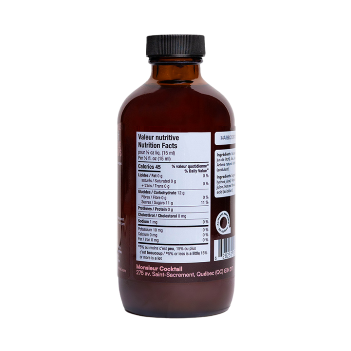 Monsieur Cocktail - Lychee Syrup (250mL), photo 2 of 4