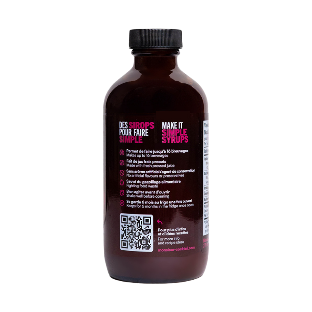 Monsieur Cocktail - Raspberry Syrup (250mL), photo 4 of 4