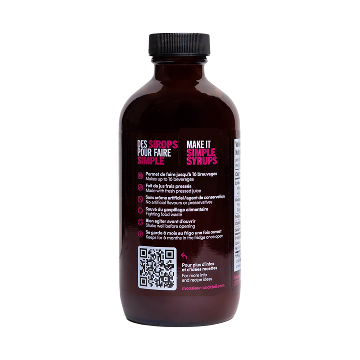 Monsieur Cocktail - Raspberry Syrup (250mL), photo 4 of 4