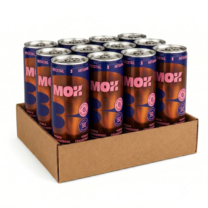 Mox Mocktails - Mox 3 - V*dka Cranberry (1 x 12 Pack, 355mL), non-alcoholic cocktail