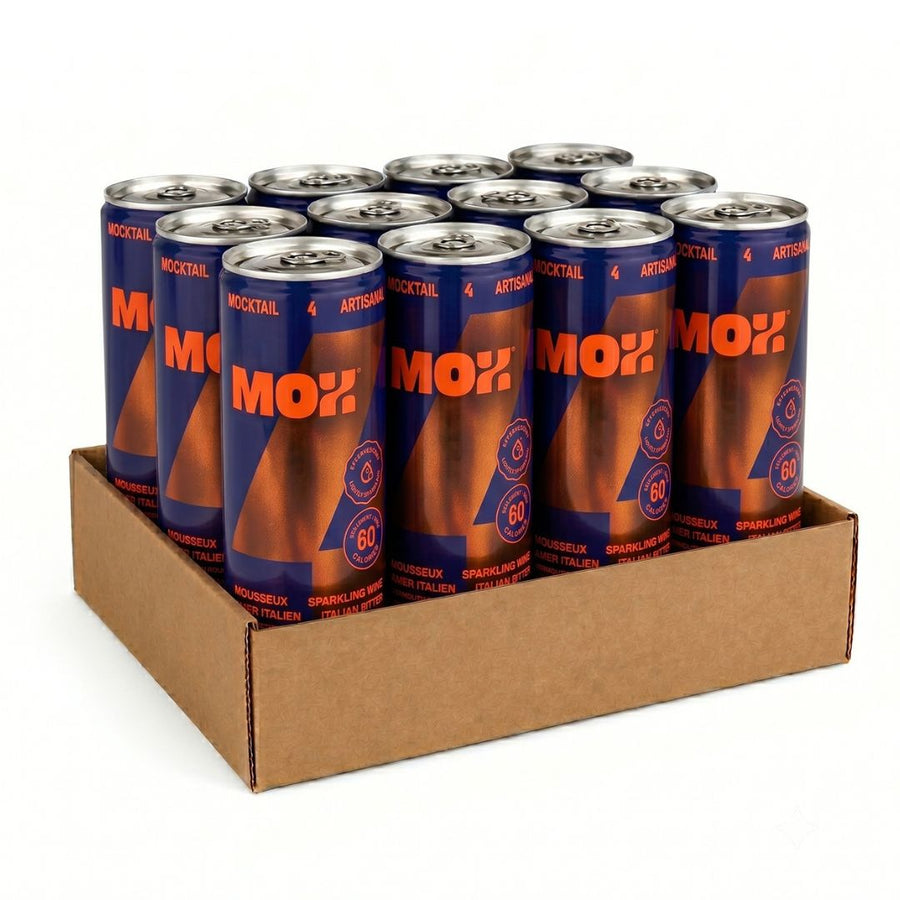 Mox Mocktails - Mox 4 - Aperol Spritz (1 x 12 Pack, 355mL), non-alcoholic cocktail