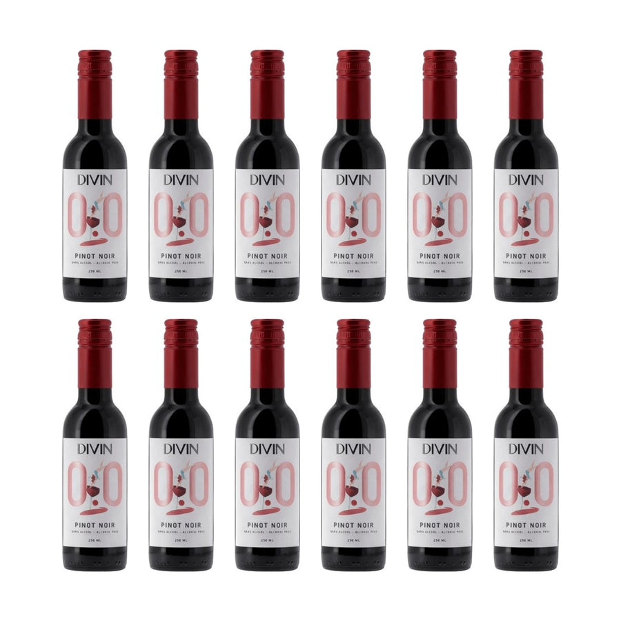 DIVIN 0.0 - Pinot Noir (Single-Serve 250mL) - 12 x 250mL