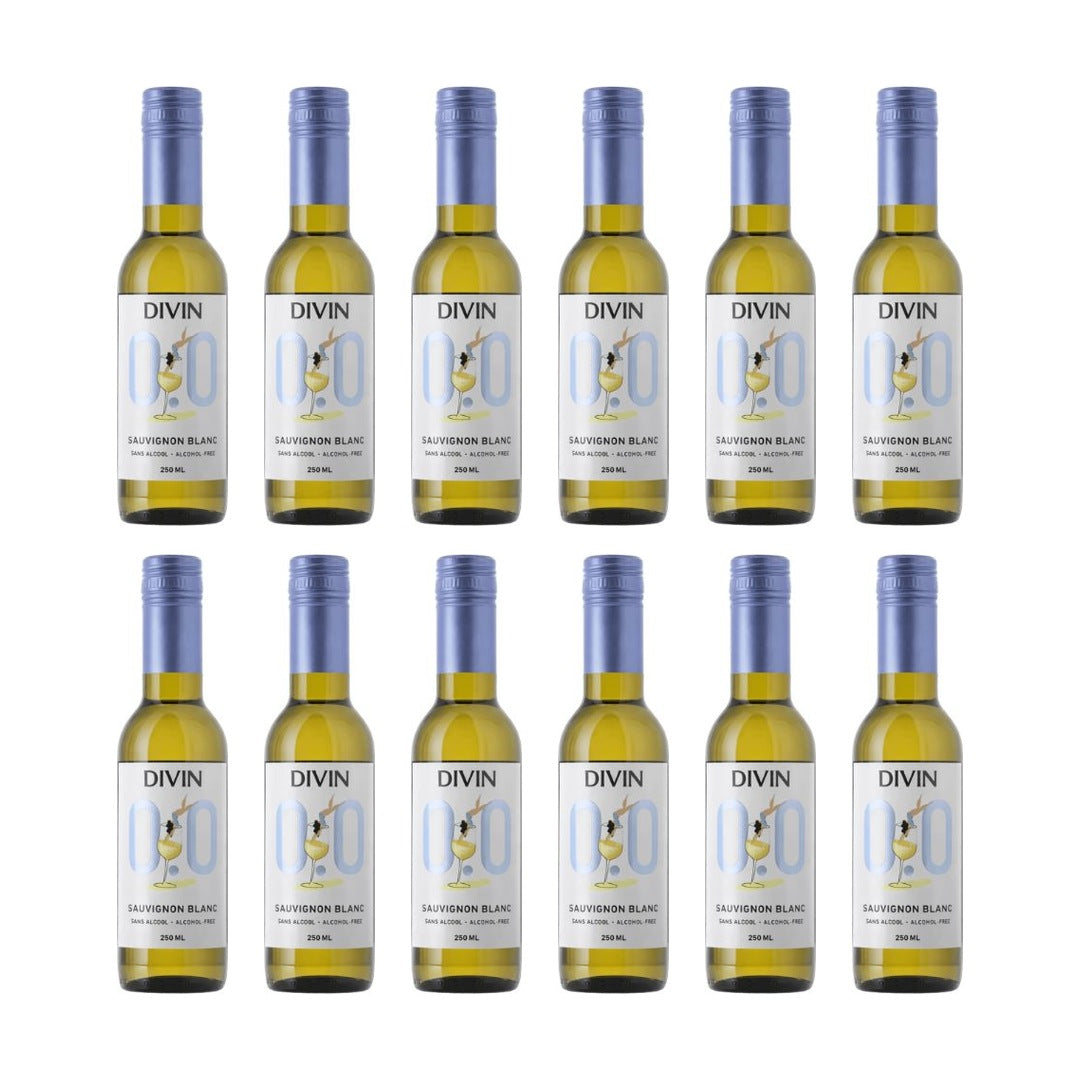 DIVIN 0.0 - Sauvignon Blanc (Single-Serve 250mL) - 12 x 250mL