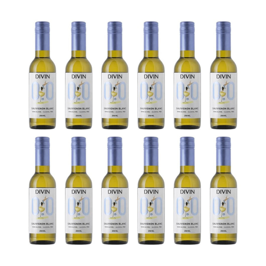 DIVIN 0.0 - Sauvignon Blanc (Single-Serve 250mL) - 12 x 250mL
