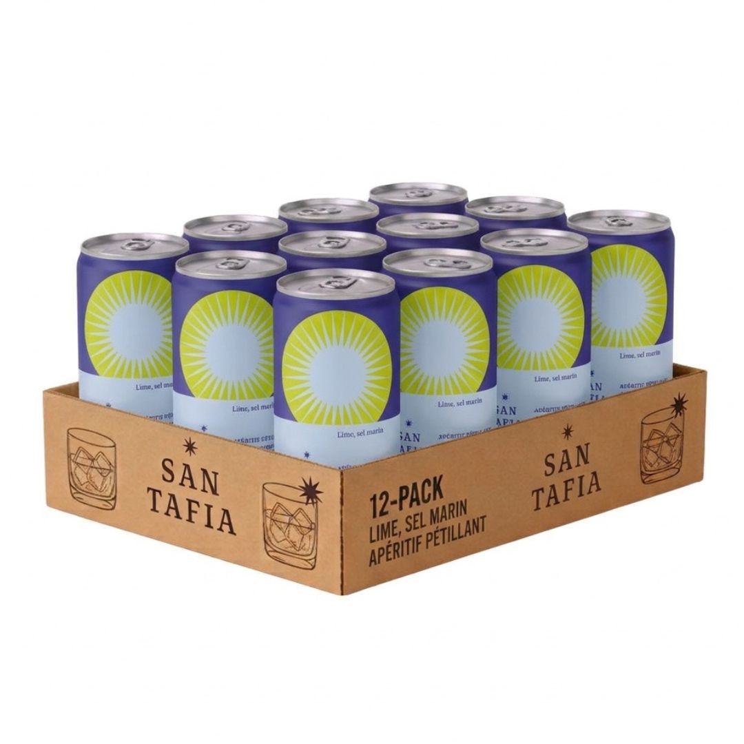San Tafia - Lime & Sea Salt (1 x 12 Pack, 250mL)