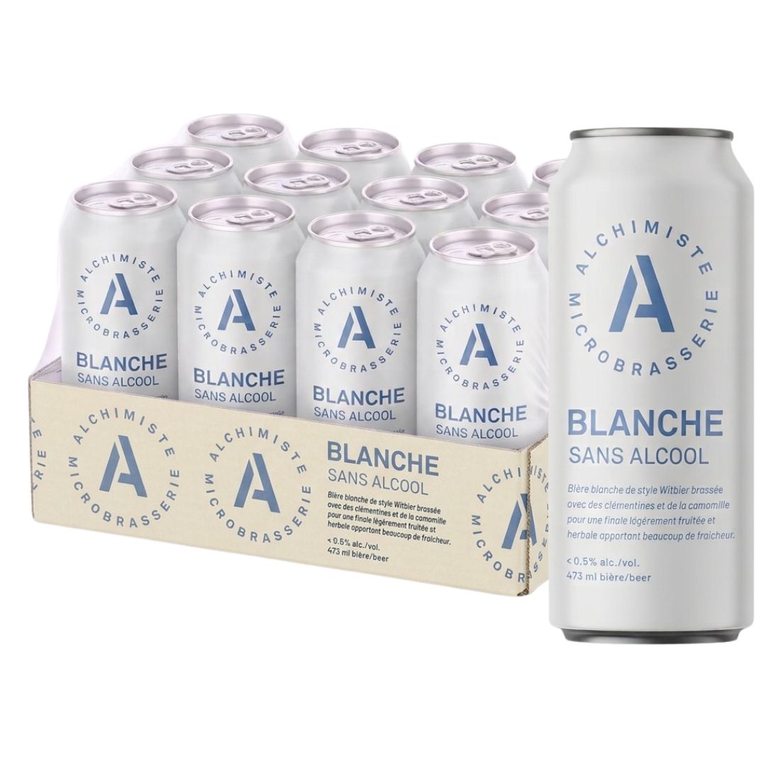Alchimiste Microbrasserie - White (1x 12, 473mL), non-alcoholic beer