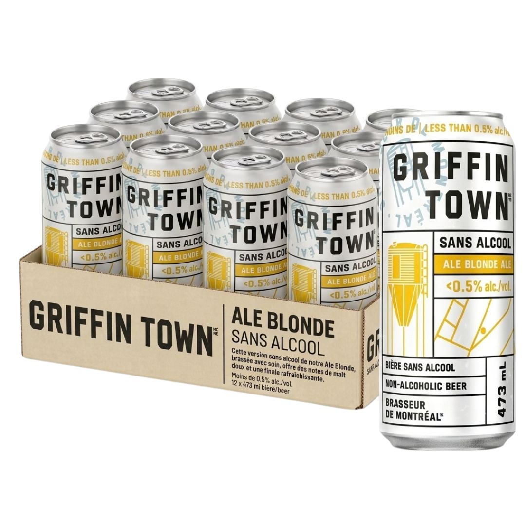 Brasseur de Montreal - Griffintown - Blonde (1 x 12 Pack, 473mL), non-alcoholic beer