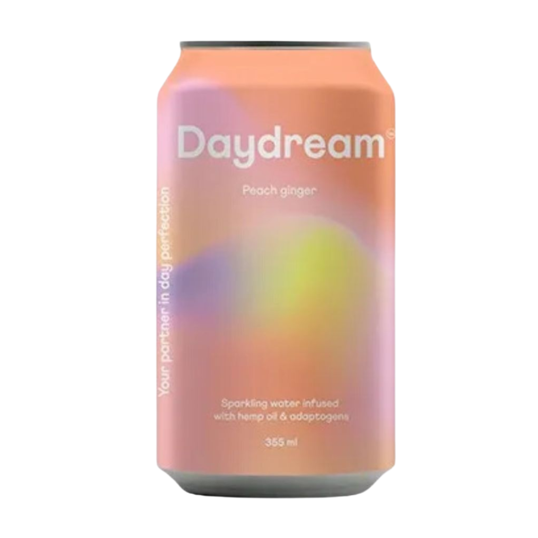 Daydream - Peach Ginger Hemp and Adaptogen Infused Sparkling Water (1 x 12 Pack, 355mL), photo 2 of 7