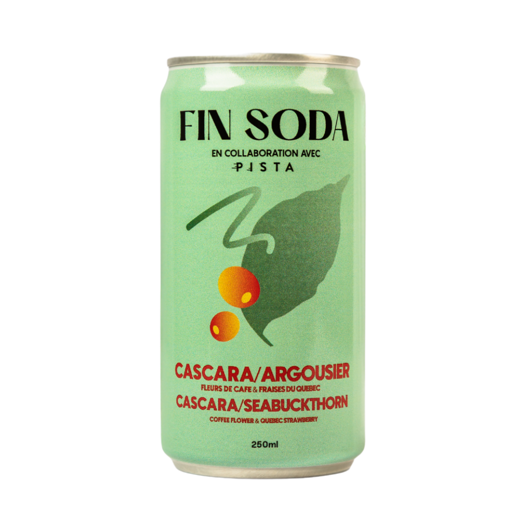 Fin Soda - Cascara & Sea Buckthorn (6 x 4 Pack, 250mL)