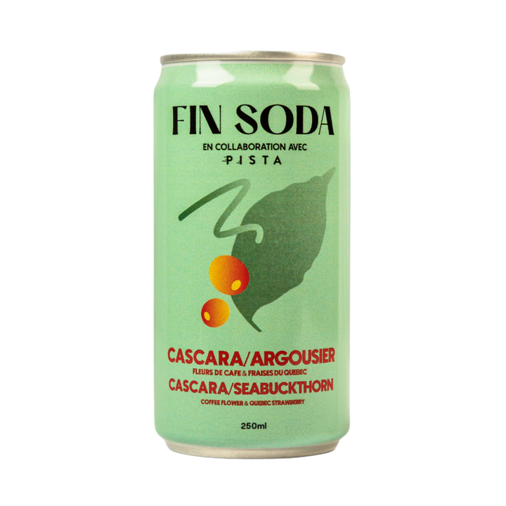 Fin Soda - Cascara & Sea Buckthorn (6 x 4 Pack, 250mL)