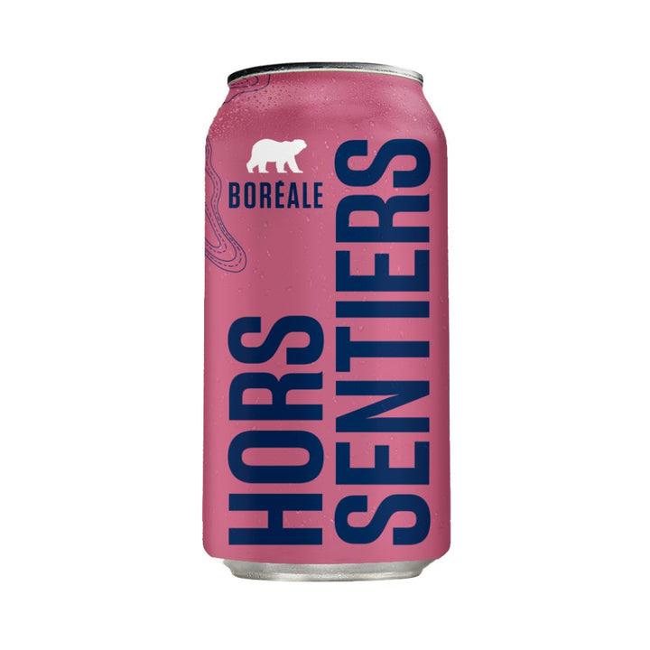 Boréale - Hors Sentiers - Raspberry Sour (1 x 24 Pack, 355mL), non-alcoholic beer, photo 2 of 3