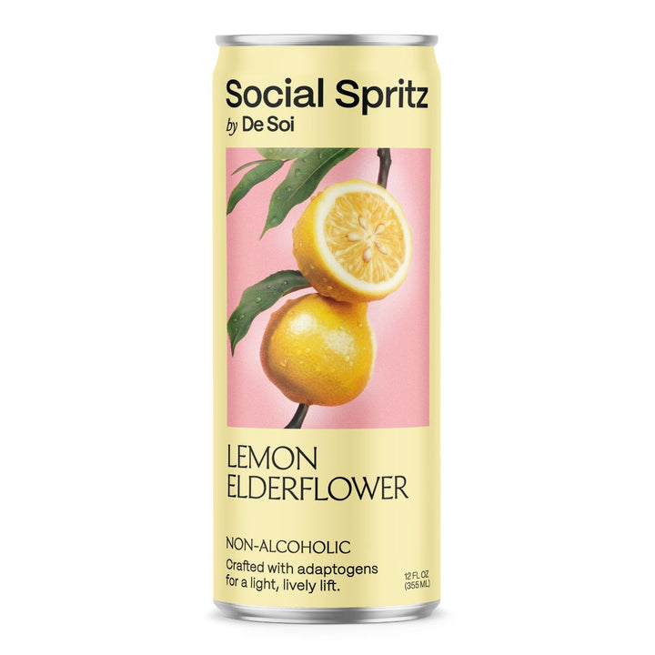 De Soi - Social Spritz - Lemon Elderflower (1 x 24 Pack, 355mL), photo 2 of 3