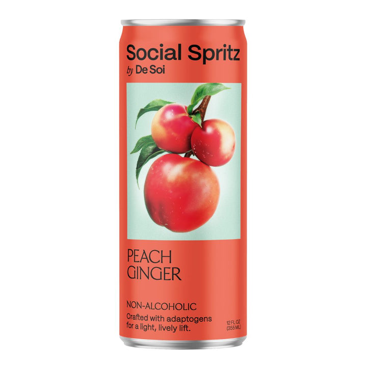 De Soi - Social Spritz - Peach Ginger (1 x 24 Pack, 355mL), photo 2 of 3