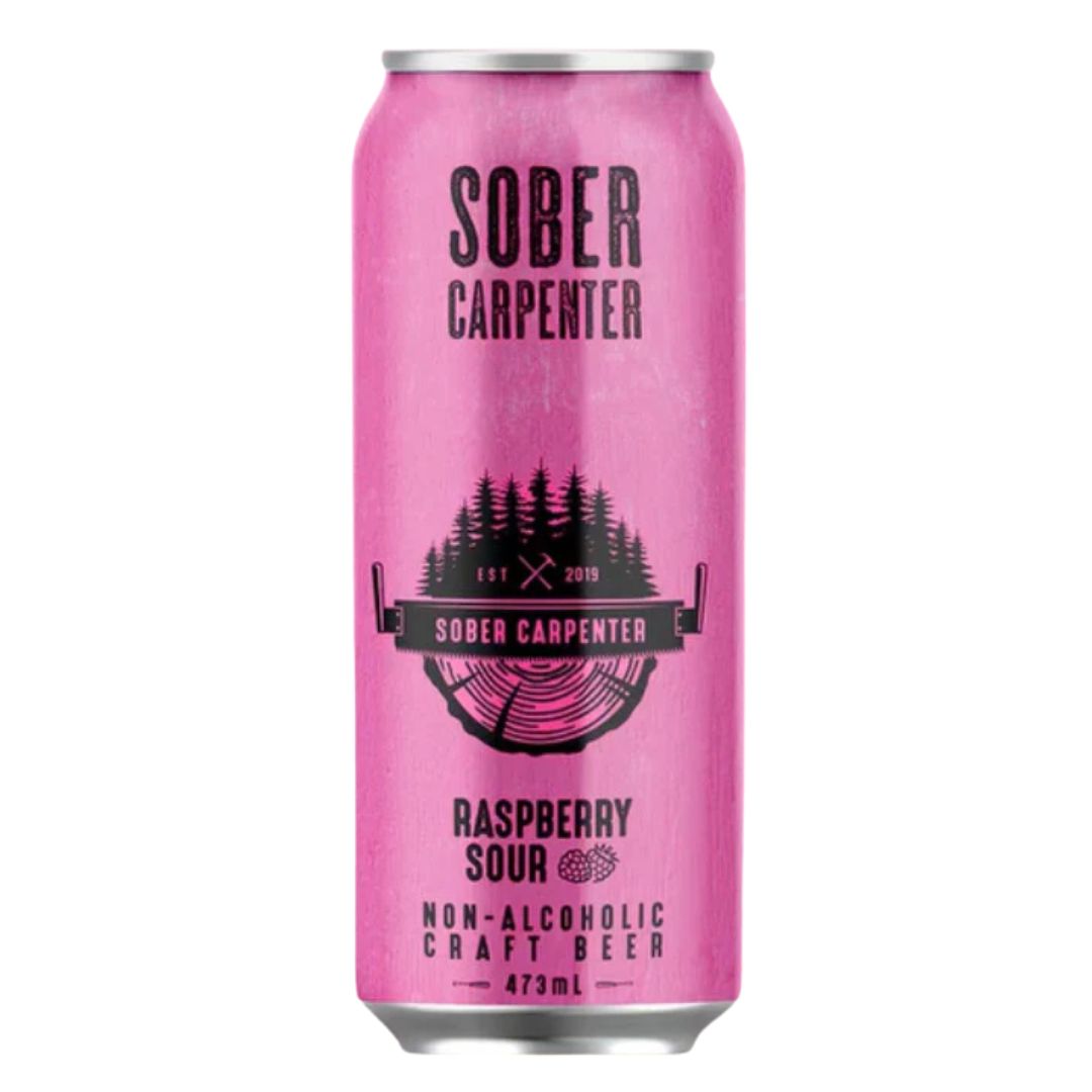 Sober Carpenter - Raspberry Sour (1 x 12 Pack 473mL), non-alcoholic beer, photo 2 of 3