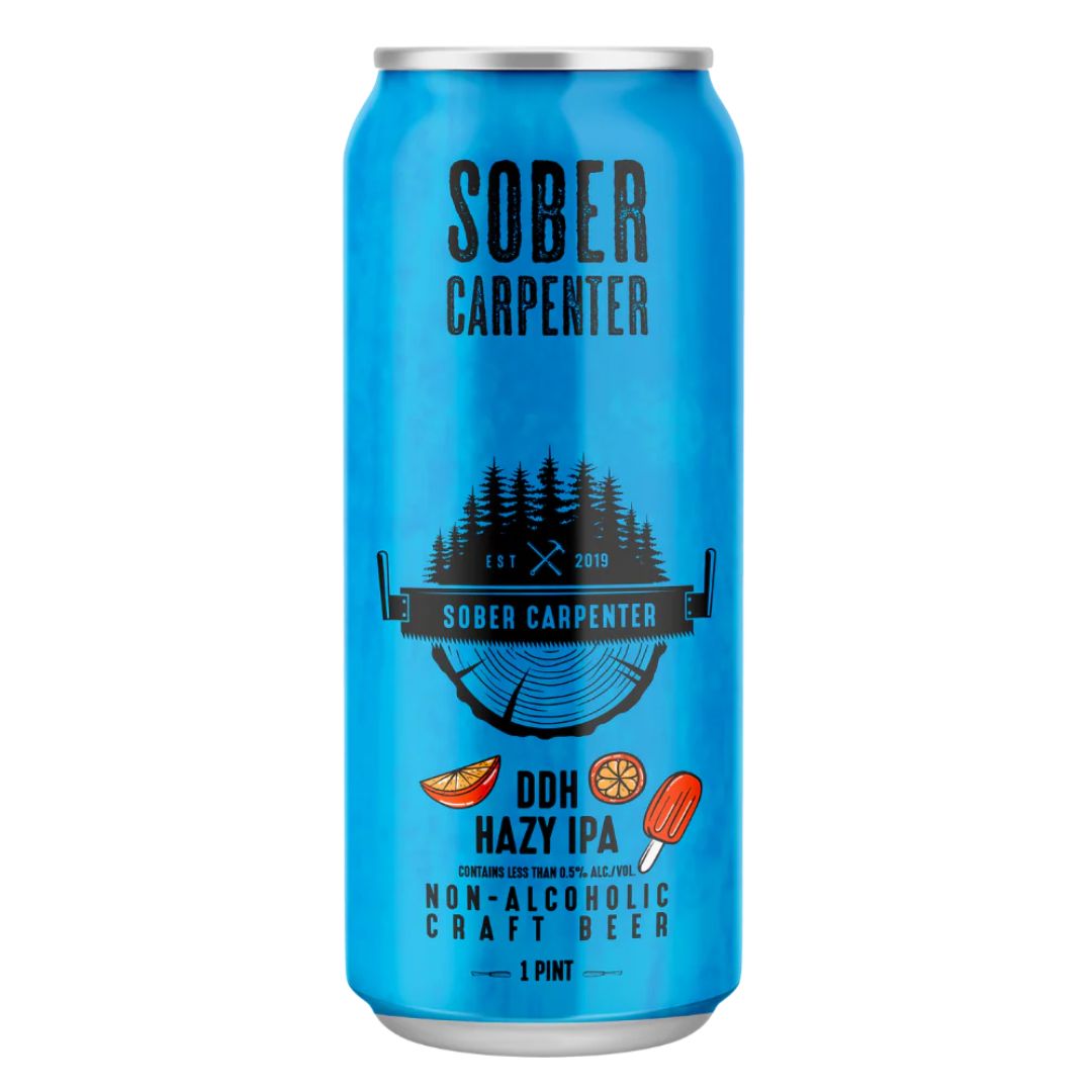 Sober Carpenter - DDH Hazy NEIPA *Limited Edition* (1 x 12 Pack, 473mL), non-alcoholic beer, photo 2 of 2