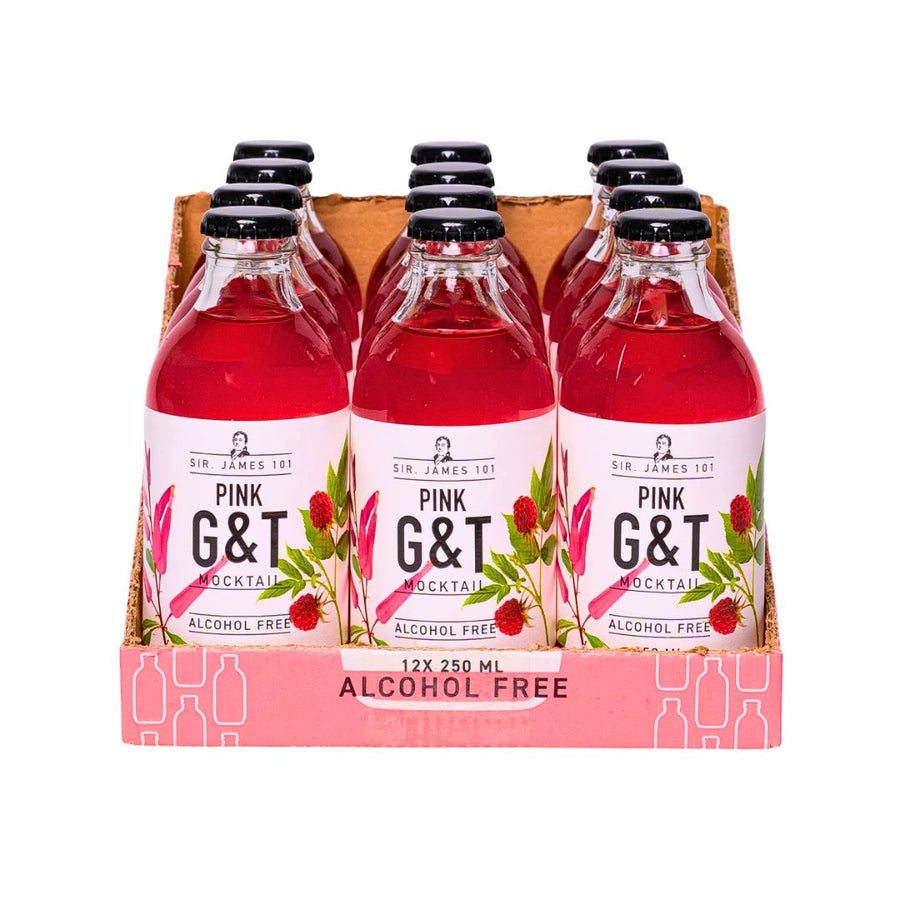 Sir James 101 - Pink Gin & Tonic (1 x 12 Pack, 250mL)