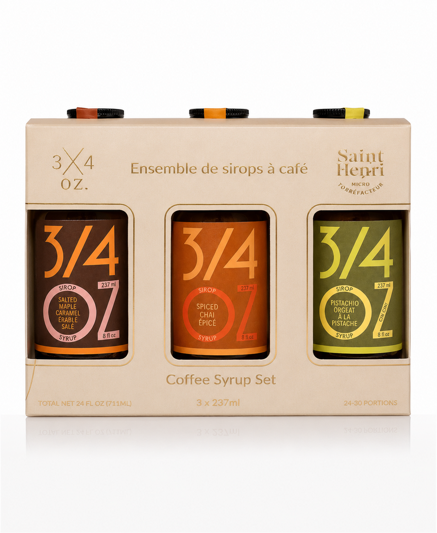 3/4 OZ - Coffee Syrup Set bottle, 2026 rebrand