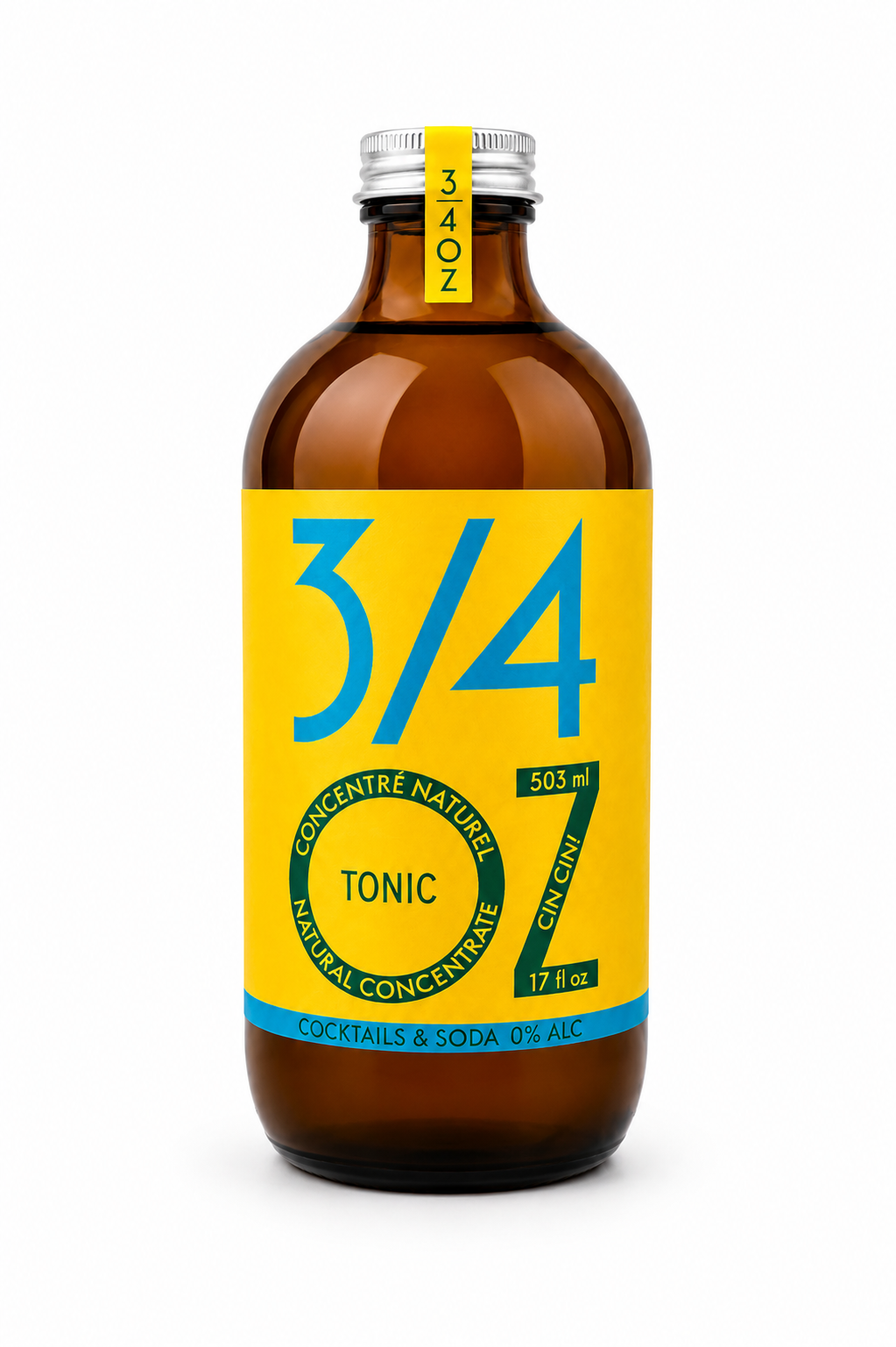 3/4 OZ - Handcrafted Tonic bottle, 2026 rebrand