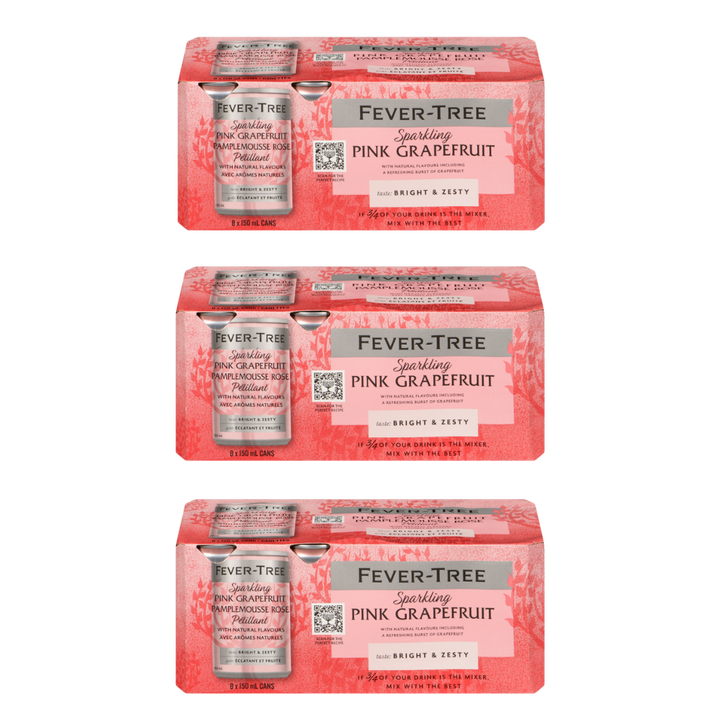 Fever Tree - Sparkling Pink Grapefruit (3 x 8 Pack, 150mL), photo 2 of 3