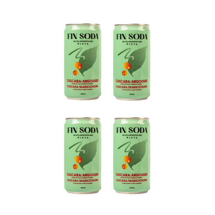 Fin Soda - Cascara & Sea Buckthorn (6 x 4 Pack, 250mL)