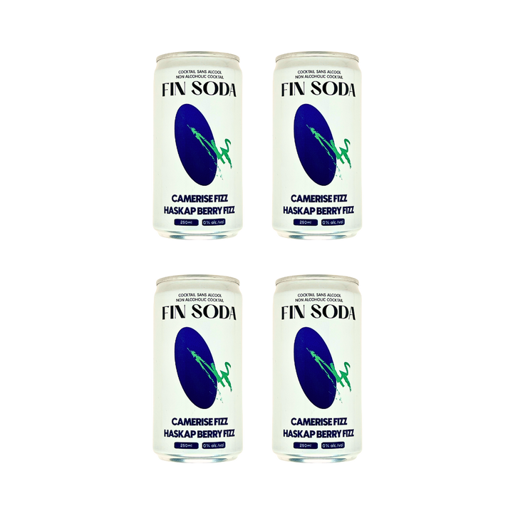 Fin Soda - Haskap Berry Fizz (6 x 4 Pack, 250mL)
