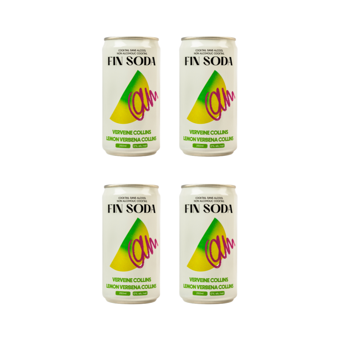 Fin Soda - Lemon Verbena Collins (6 x 4 Pack, 250mL)