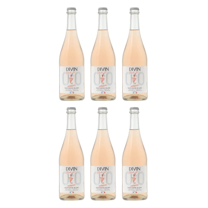 DIVIN 0.0 - Sparkling Blush - Sauvignon Blanc, non-alcoholic wine, photo 2 of 6