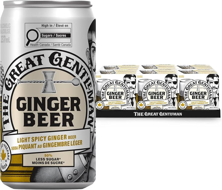 The Great Gentleman - Spicy Ginger Non-alc Beer Light (4 x 6 Pack, 250mL)