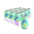 Cucumber Lime Hemp and Adaptogen Infused Sparkling Water(1 x 12 Pack, 355mL)