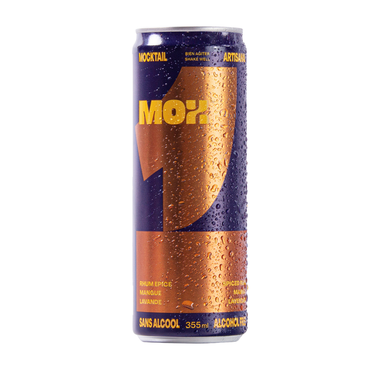 Mox Mocktails - Mox 1 - Spiced Rum Mango Lavender (1 x 12 Pack, 355mL), non-alcoholic cocktail, photo 2 of 3