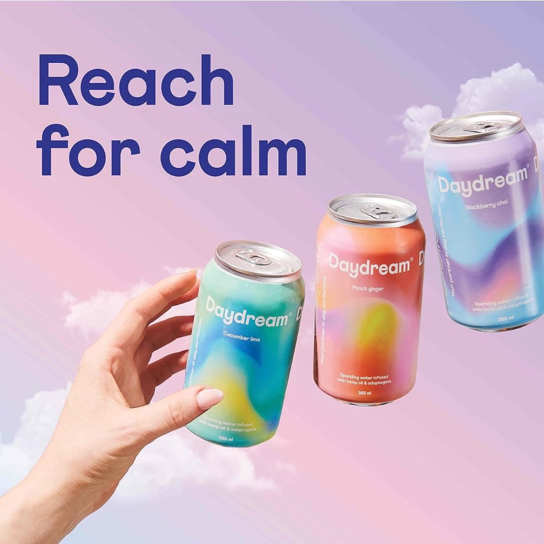 Daydream - Blackberry Chai Hemp and Adaptogen Infused Sparkling Water (1 x 12 Pack, 355mL), photo 4 of 7