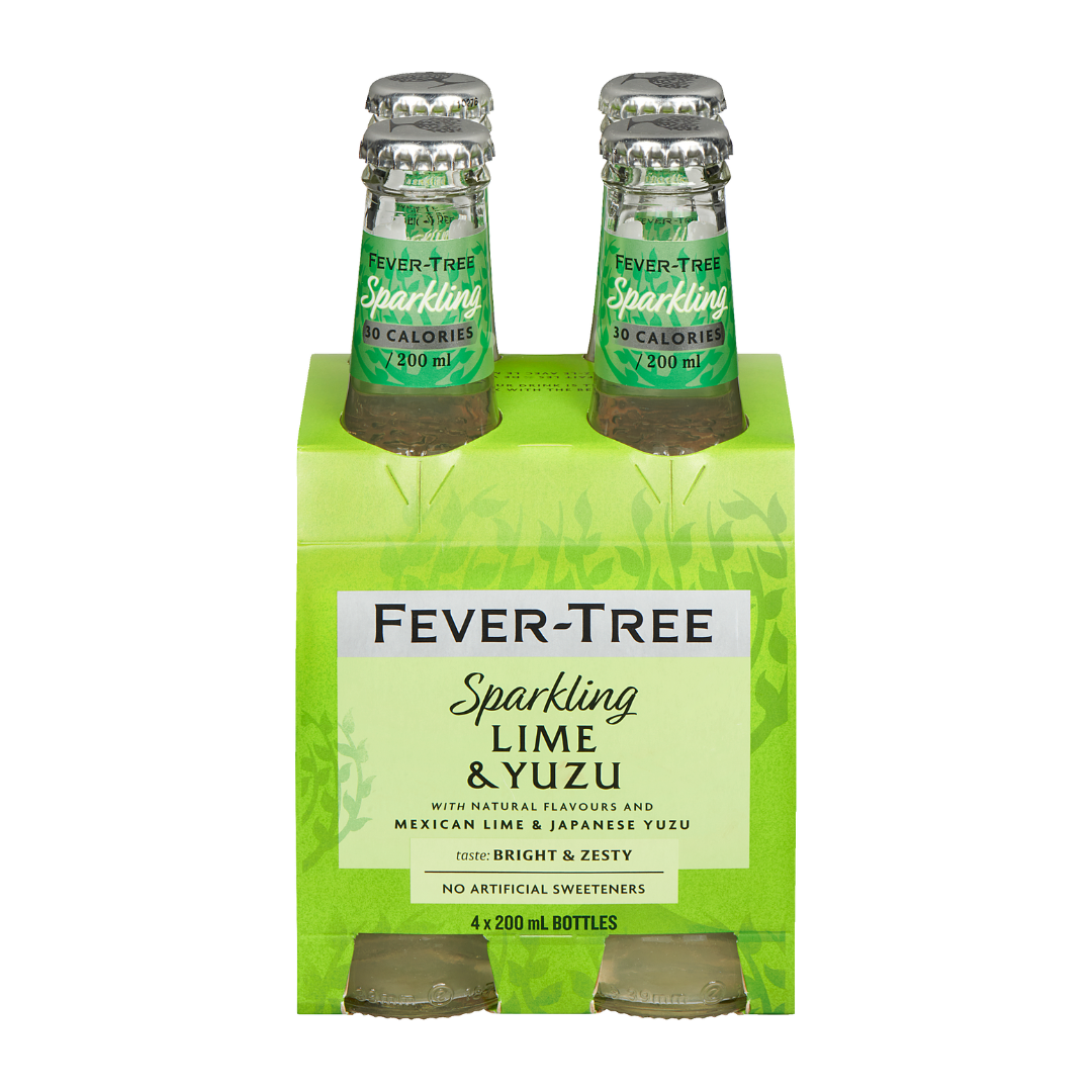 Fever Tree - Premium Sparkling Lime & Yuzu (6 x 4 Pack, 200mL), photo 2 of 3