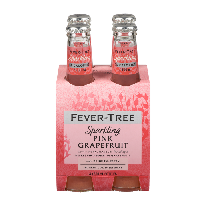 Fever Tree - Premium Sparkling Pink Grapefruit (6 x 4 Pack, 200mL), photo 2 of 3