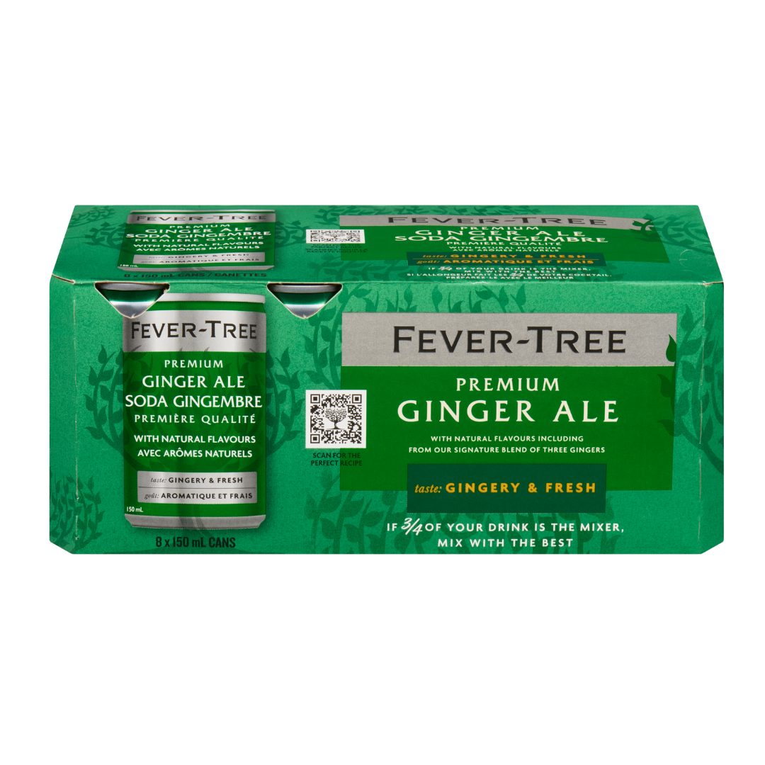Fever Tree - Premium Ginger Ale (3 x 8 Pack, 150mL)
