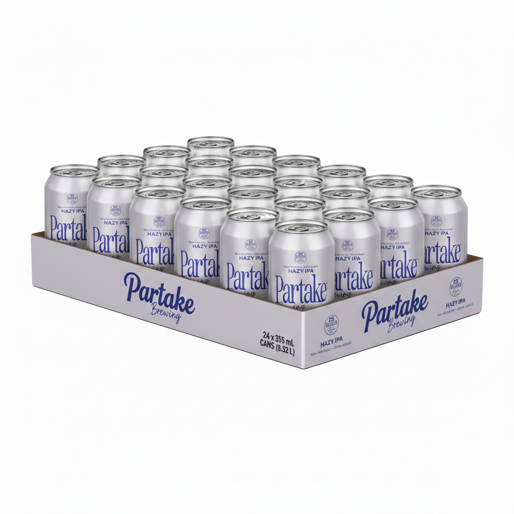 Partake - Hazy IPA (6 x 4 Pack, 355mL), non-alcoholic beer