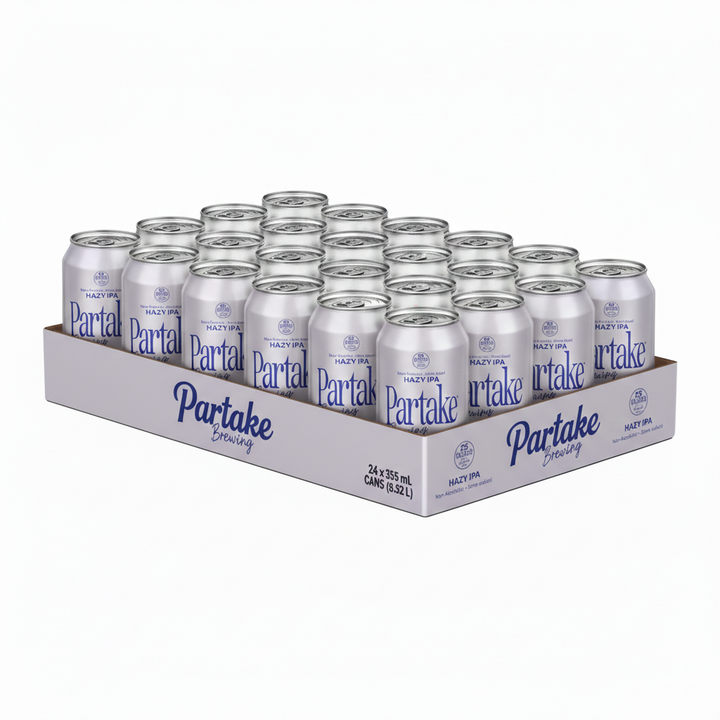 Partake - Hazy IPA (6 x 4 Pack, 355mL), non-alcoholic beer