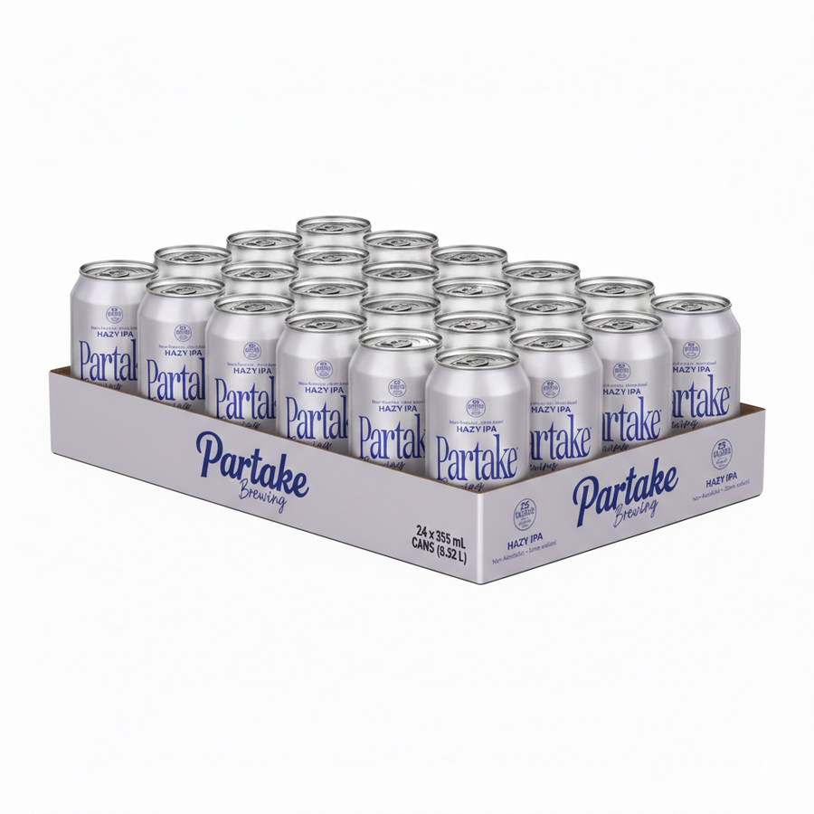 Partake - Hazy IPA (6 x 4 Pack, 355mL), non-alcoholic beer