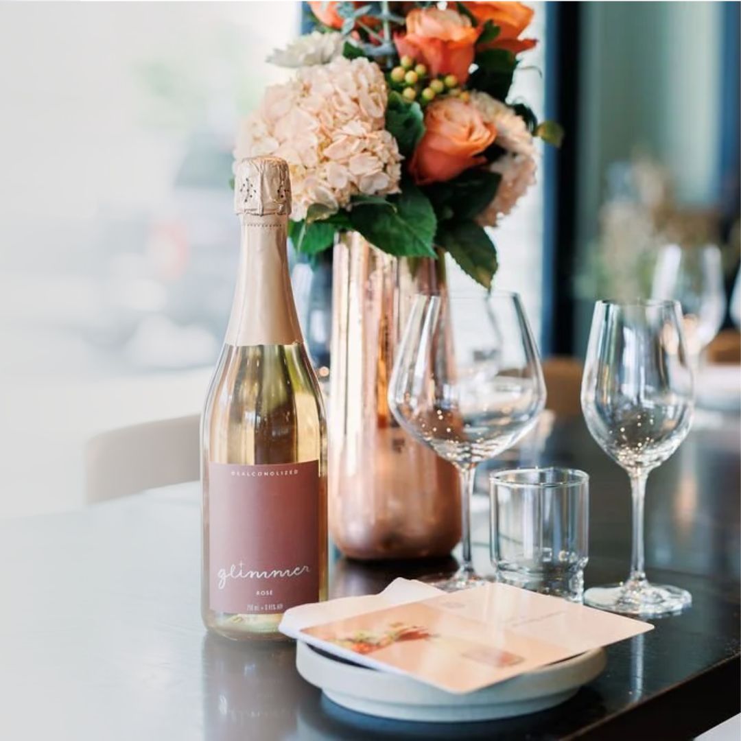 Glimmer - Sparkling Rose, non-alcoholic wine, photo 4 of 4