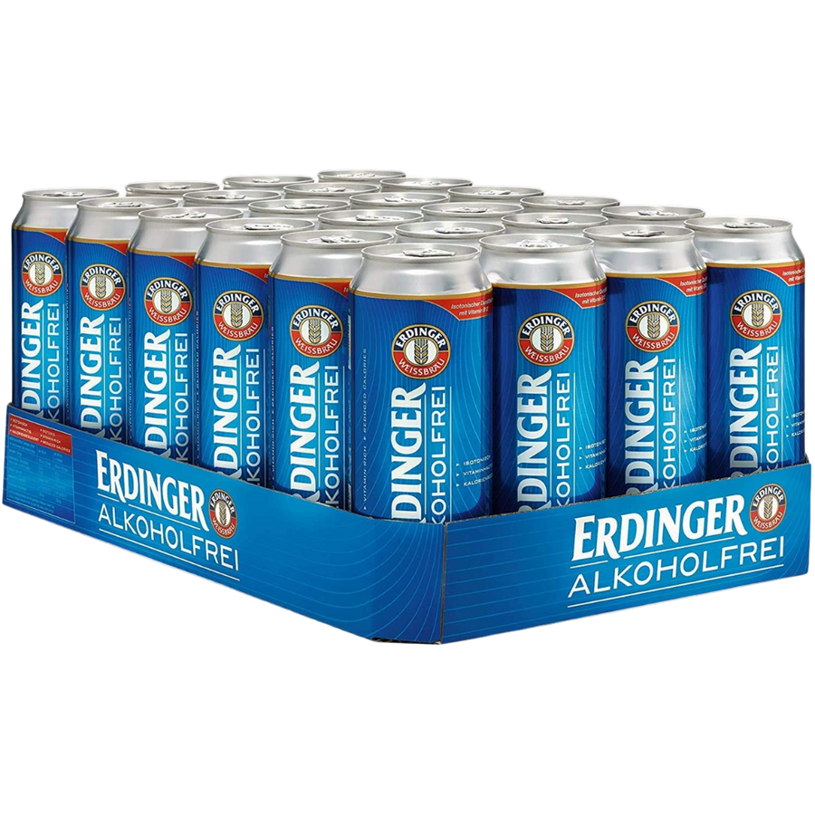 Erdinger - Alkoholfrei - Wheat ( 1 x 24 Pack, 500mL), non-alcoholic beer