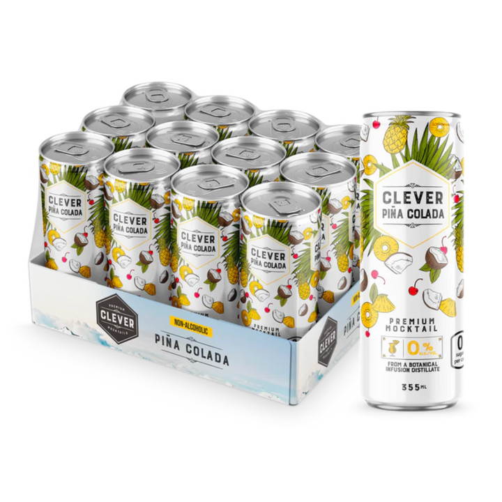 Clever Mocktails - Pina Colada (1 x 12 Pack, 355mL)