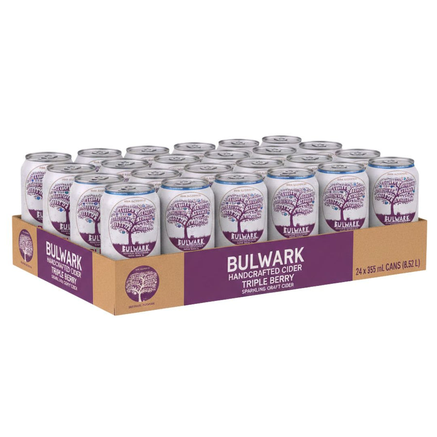 Bulwark - Blush - Triple Berry Cider (24 x 1 Pack, 355mL), non-alcoholic cocktail