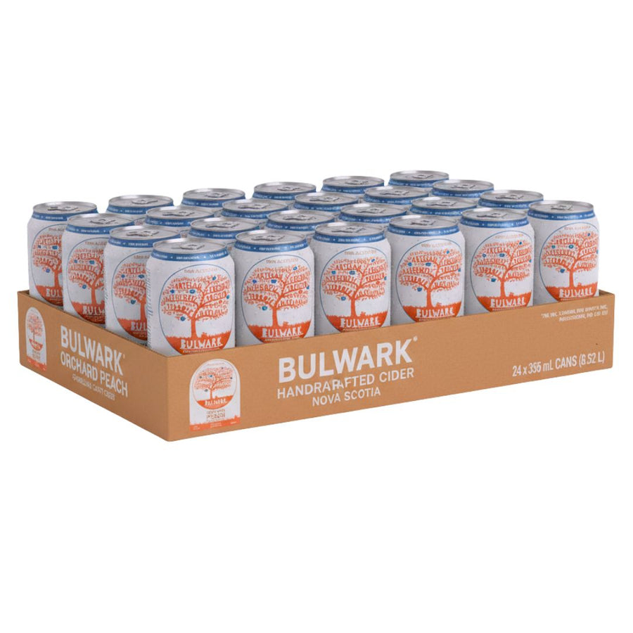 Bulwark - Orchard Peach - Peach Cider (24 x 1 Pack, 355mL), non-alcoholic cocktail