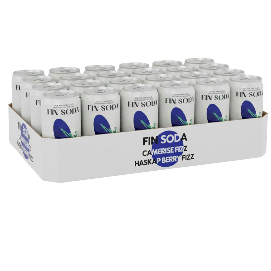 Fin Soda - Haskap Berry Fizz (6 x 4 Pack, 250mL)