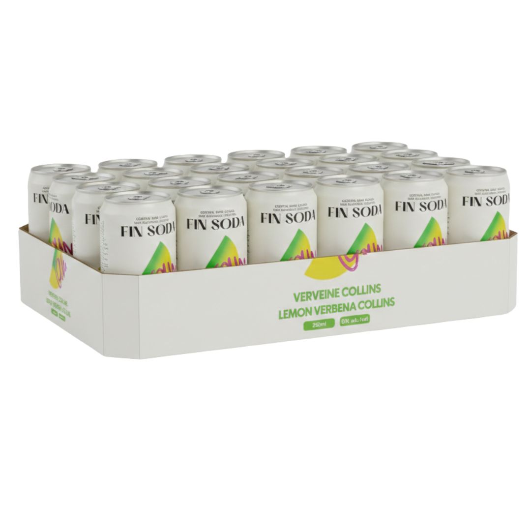 Fin Soda - Lemon Verbena Collins (6 x 4 Pack, 250mL)
