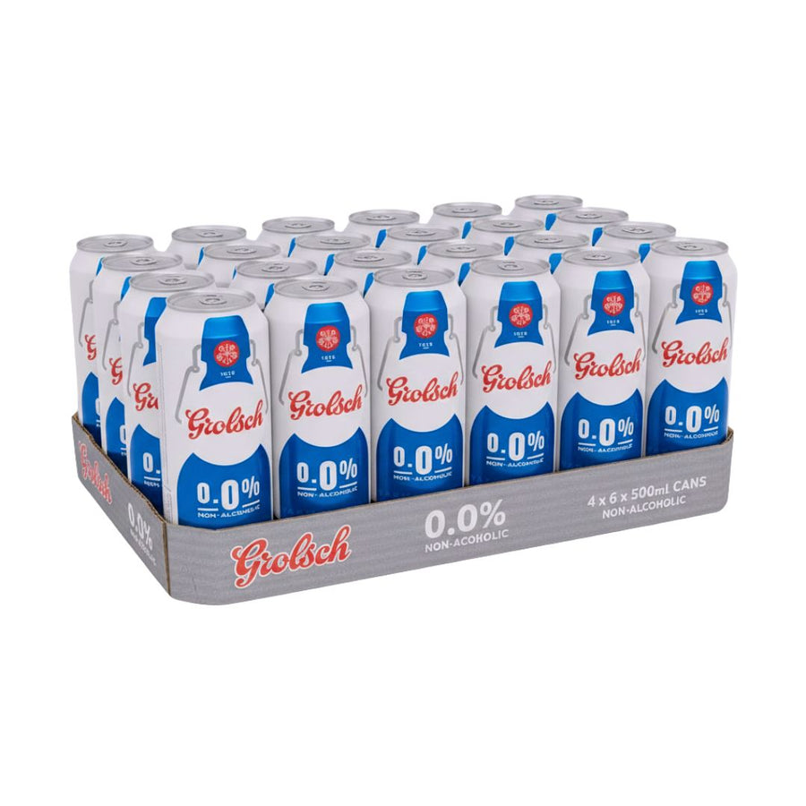 Grolsch - Pilsner 0.0% (6 x 4 Pack, 500mL), non-alcoholic beer