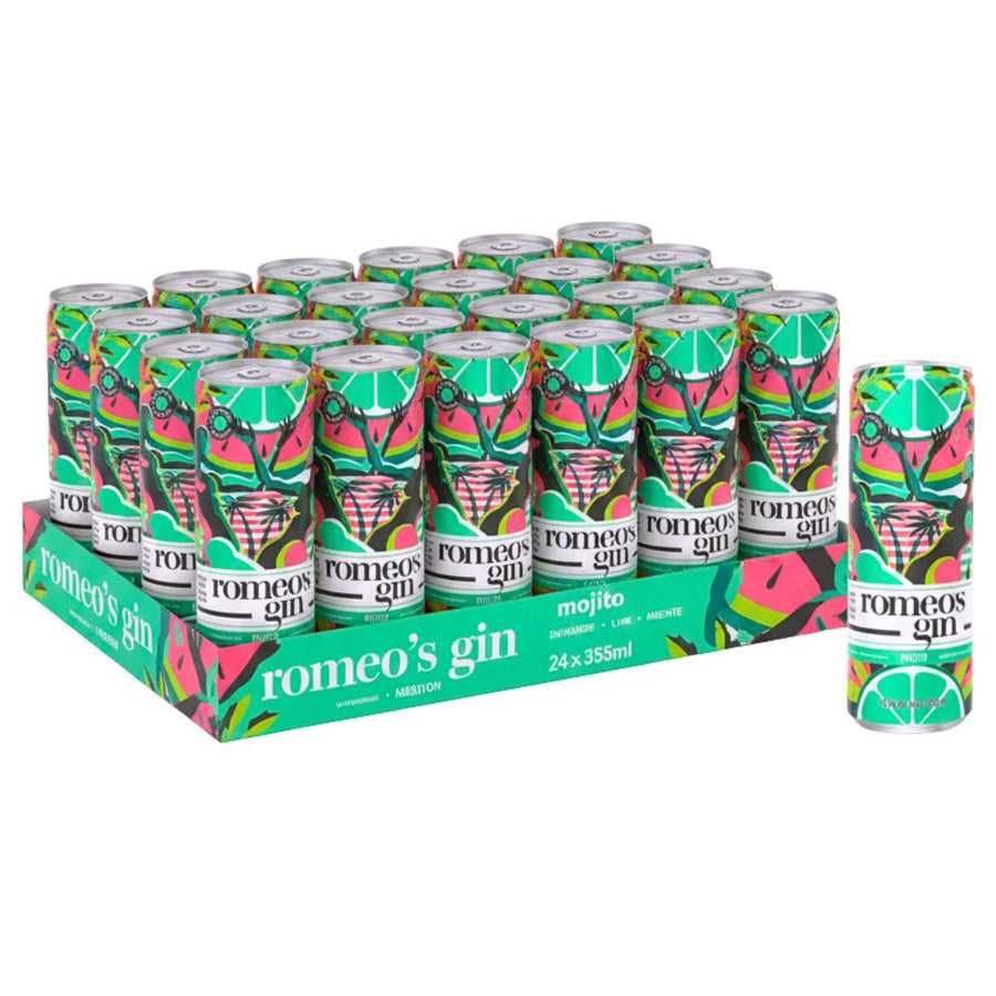 Romeo's Gin - Mojito (6 x 4 Pack, 355mL)