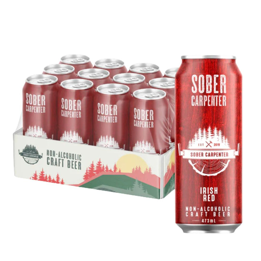 Sober Carpenter - Red Ale (1 x 12 Pack 473mL), non-alcoholic beer