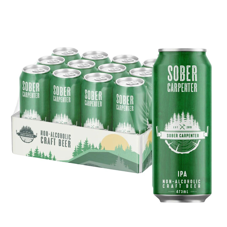Sober Carpenter - Westcoast IPA (1 x 12 Pack 473mL), non-alcoholic beer