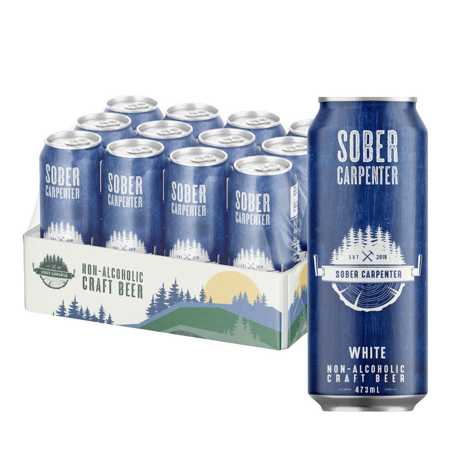 Sober Carpenter - Wheat Ale (1 x 12 Pack 473mL), non-alcoholic beer