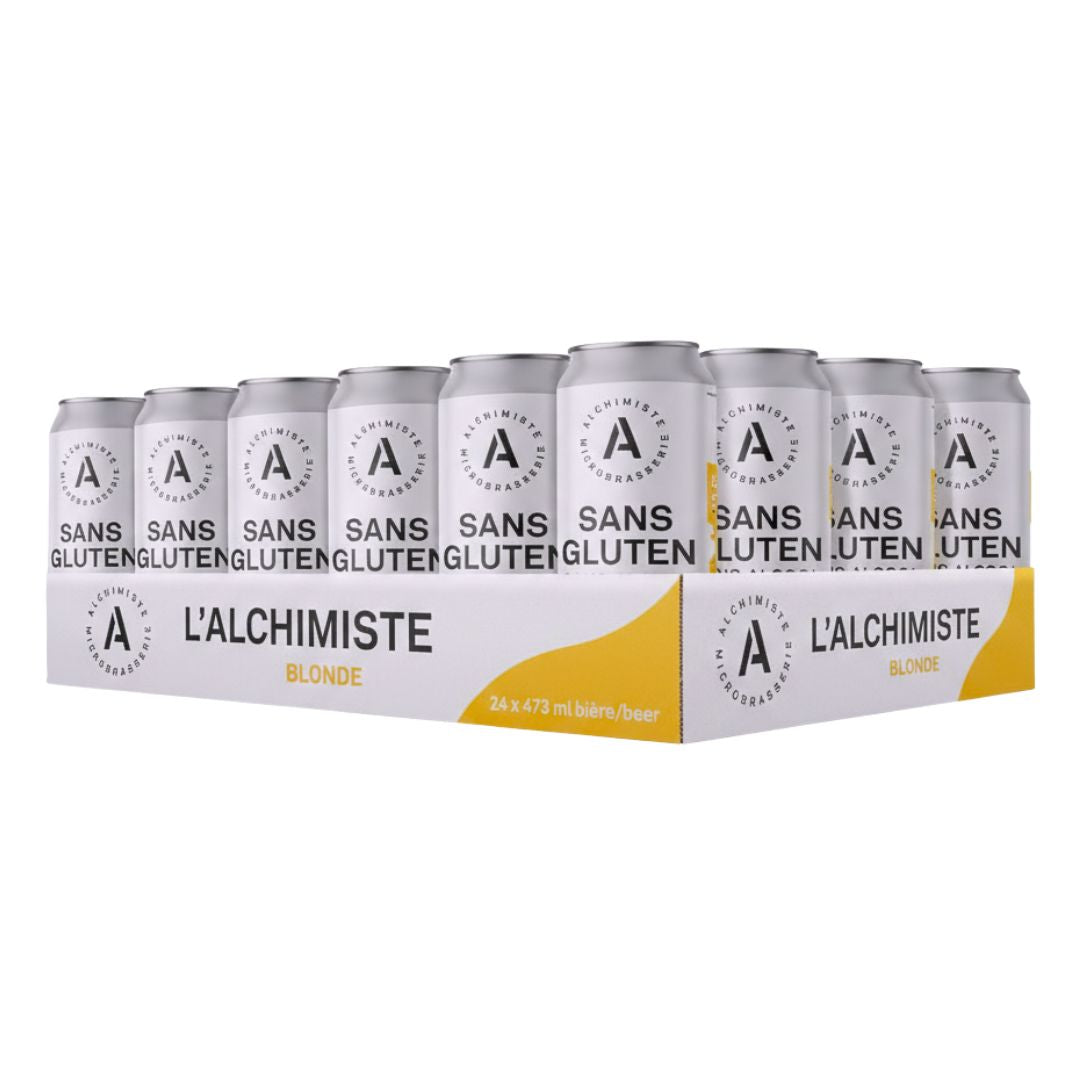 Alchimiste Microbrasserie - Gluten Free Blonde (1x 24, 473mL), non-alcoholic beer
